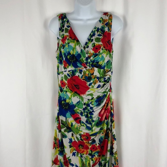 Ralph Lauren faux wrap knit sleeveless dress 6 - Picture 7 of 13